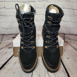 Giani Bernini Maddyson Round Toe Block Heel Lace-up Boots